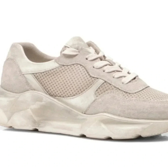 Free People Let's Wander Distressed Washed Sneakers - Picture 1 of 14